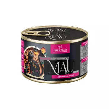 DOLINA NOTECI MAU Pate and Fillet Sterilised Goose with Rabbit and Raspberries - Wet Cat Food - 185g