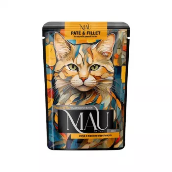 DOLINA NOTECI MAU Pate and Fillet Turkey with Peanut Butter - Wet Cat Food - 85g