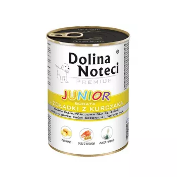DOLINA NOTECI Premium Junior Rich in Chicken Gizzards - Wet Food for Medium and Large Breed Puppies - 400 g