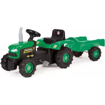 DOLU Pedal Tractor with Trailer Green (8053)