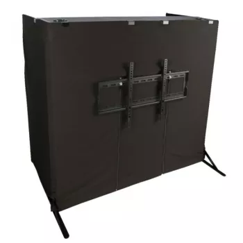 DONNER DJ Table Mount for TV Screen - Black, Steel, VESA 75x75/100x100, 8kg Capacity