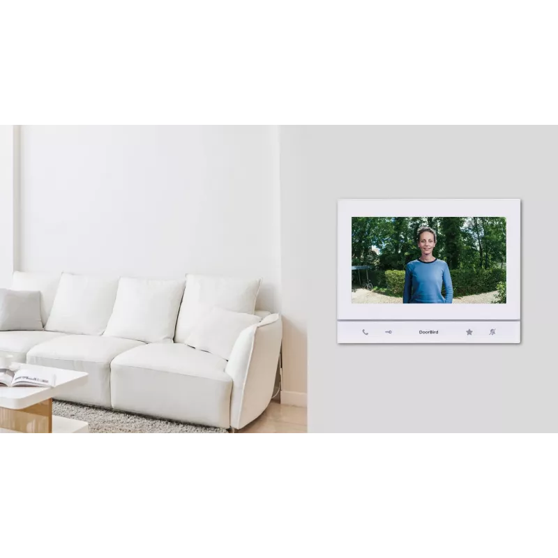 DoorBird A1103 IP Video Indoor Station Polar White Edition with 7 inch IPS Capacitive Touch Display, Fast Ethernet, PoE
