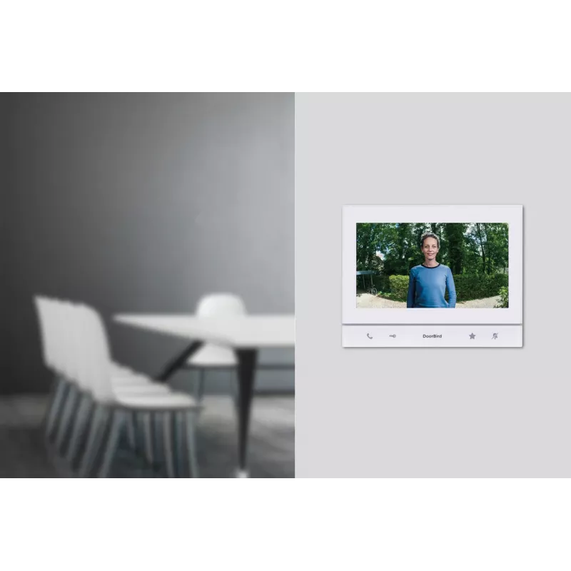 DoorBird A1103 IP Video Indoor Station Polar White Edition with 7 inch IPS Capacitive Touch Display, Fast Ethernet, PoE
