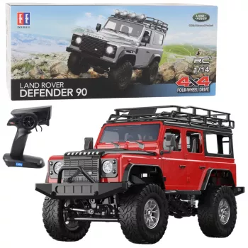 Double E Remote Controlled Off-Road Vehicle RC Land Rover Defender 90 Red 1:14
