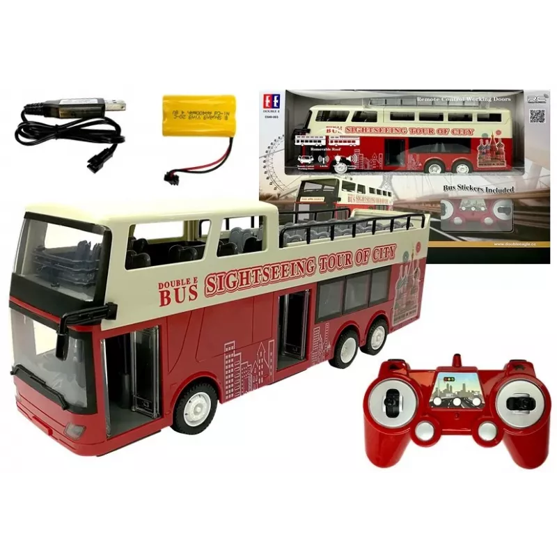 Double E Remotely Controlled Double Decker Bus R/C 2.4G 1:18