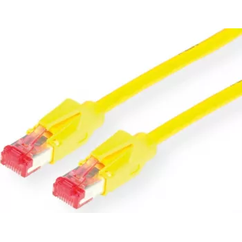 DRAKA S/FTP Cat.6A Patch Cable, 15 m, Yellow, LSZH, 10G, PoE++ (21.05.2152)