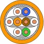 Draka UC900 HS23 Cat.7 S/FTP PiMF Installation Cable, 500 m, Orange 1001036-00500DW