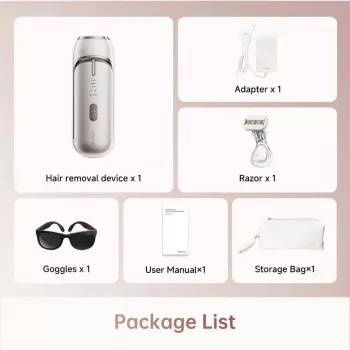 Dreame AHR01-GOLD IPL Hair Removal Device Nova Gold with 990,000 Flashes, 5 Energy Levels, UV Filter, Corded