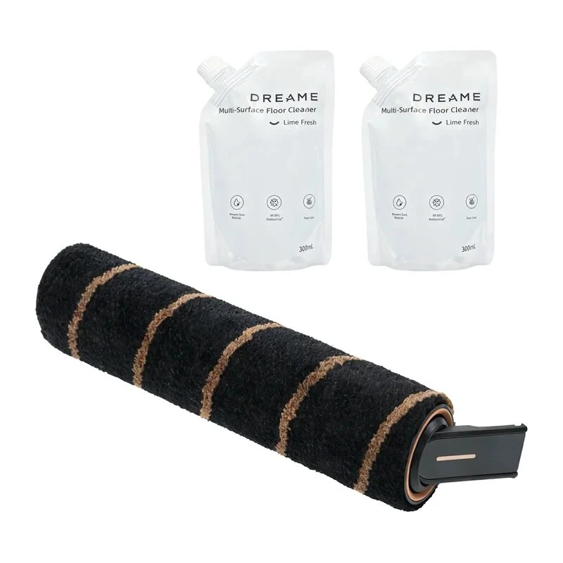 DREAME Cleaning Kit for V18S Aqua / Z10S St / Z30S St / U / R20 U/UA – 8-Piece Robot Vacuum Accessory Set with Roller Brush, Side Brushes, HEPA Filters, Mop Pads, Cleaning Tool