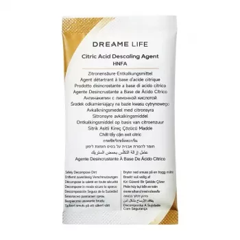 Dreame HNFA Descaling Solution for N20 Steam Cleaner – 12 x 20g Sachets (Citric Acid)