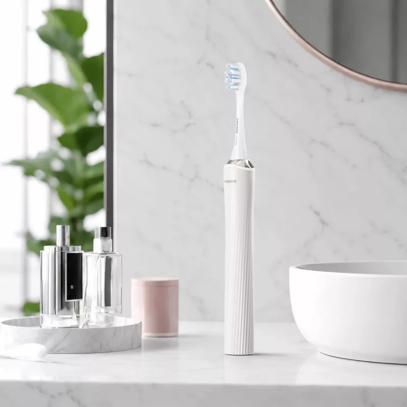 Dreame Sonic Vibration Electric Toothbrush NB01 Set White with 5 Modes, Pressure Sensor, Travel Case – 40,000 VPM, IPX7