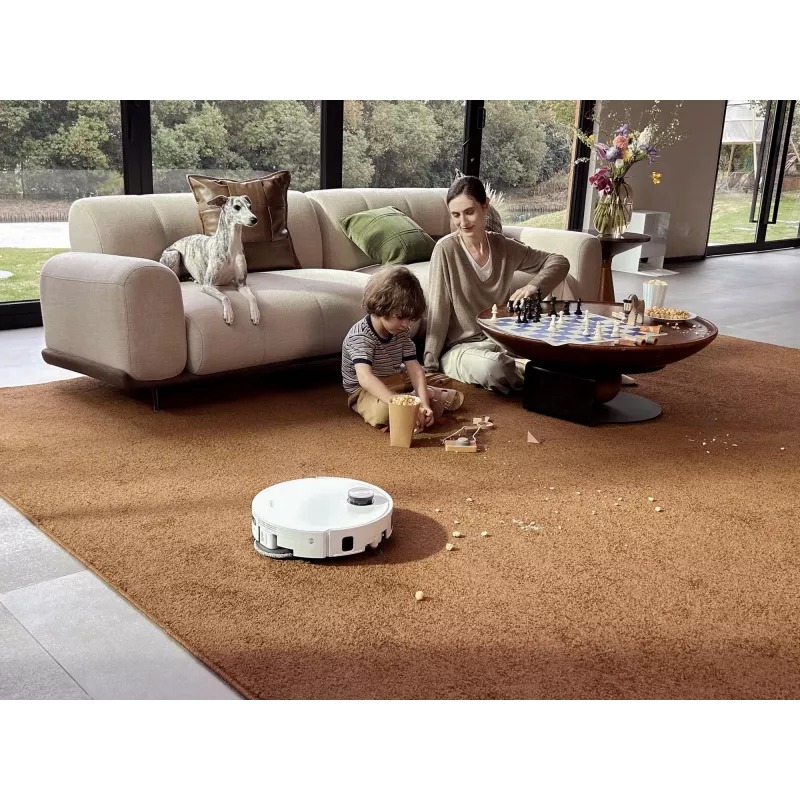 Dreame X60 Pro Ultra Complete White Robot Vacuum Cleaner with Charging Cradle and Accessories