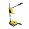DREL Drill Stand with Vise for Handheld Electric Drills, Cast Iron Base, 60 mm Stroke, 43 mm Collar Clamp, Blue/Black