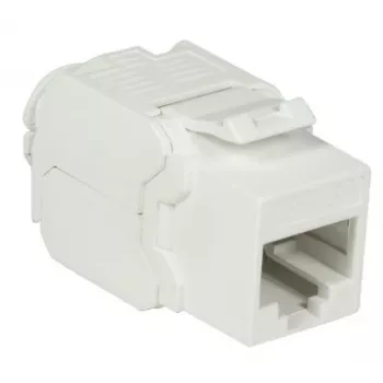 DS-IT CAT6a UTP Keystone Network Jack - Tool-free - White (DS-KC-UTP6A-TL-W)