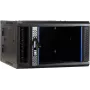 DSIT DS6606-DOUBLE 6U Wall-Mount Server Cabinet with Reversible Glass Door, 600x600x368 mm, Black
