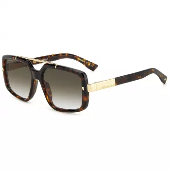 DSQUARED2 D2-0120-S-086 Men's Sunglasses Dark Havana Frame Grey Lens 57mm
