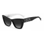 DSQUARED2 ICON0006S80S Women's Sunglasses - Black Acetate Frame, Grey Lens, 53mm