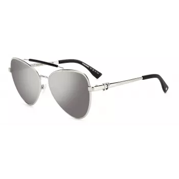 DSQUARED2 Women's Sunglasses D2-0093-S-10 Black Acetate Square Frame Grey Lens 60/17/140 mm