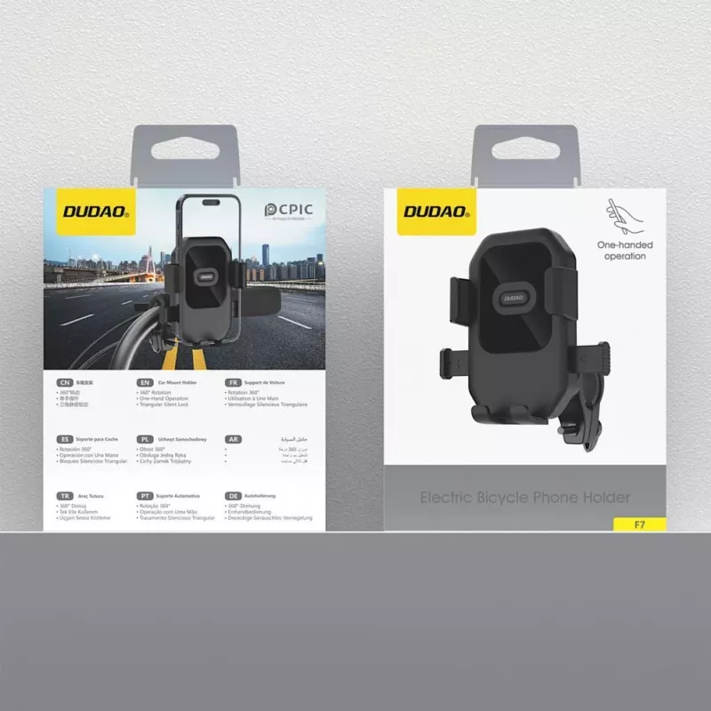 Dudao F7 Holder for Bike, Motorcycle, Scooter - Black