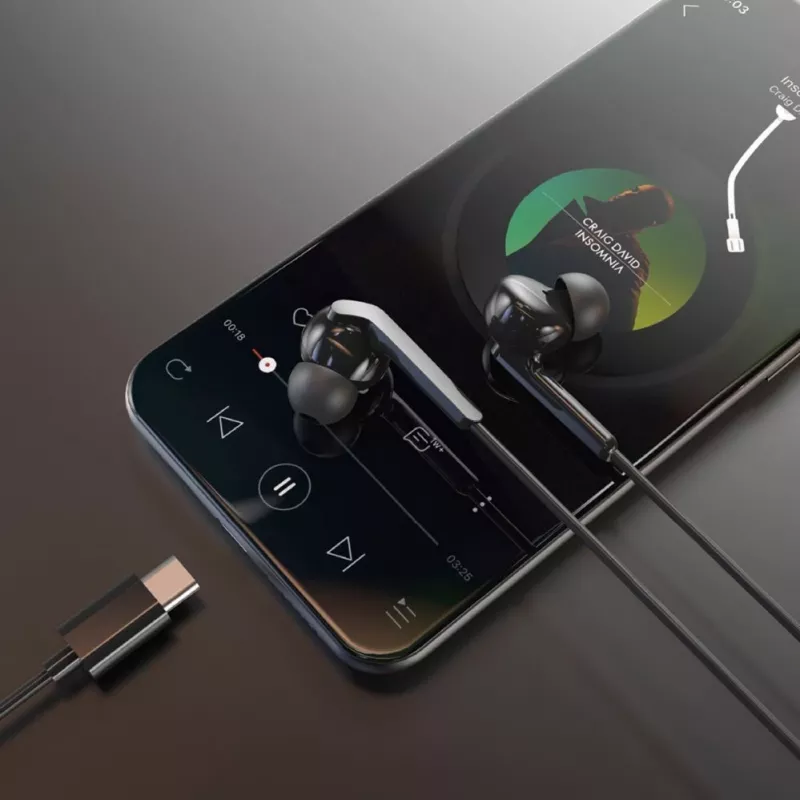 DUDAO Hi-Fi X3C+ Wired In-Ear Earphones with Microphone, 1.2m, Black