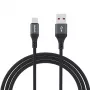 Dudao L3ST USB-A to USB-C 5A Cable 1.2m Braided - Black