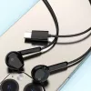 DUDAO X3C In-Ear Wired USB-C Headphones 1.2m - Black