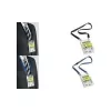 DURABLE 20 DUO A6 Name Badge Holder with Textile Lanyard, Transparent, 10 Pack 852507