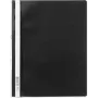 DURABLE 258001 Sichthefter A4+ Report Cover with Filing Strip, Transparent Front, Blue Back, Pack of 25