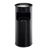 DURABLE 3330-01 Round Metal Waste Bin, 17 L, Silver