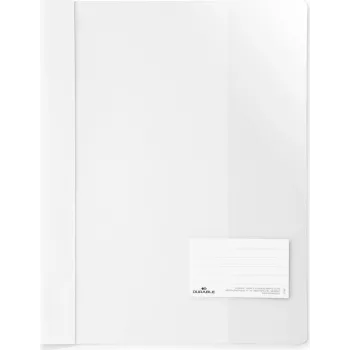 DURABLE A4+ Report File with 90x57 mm Label Window, Transparent, 25 Pack 269002