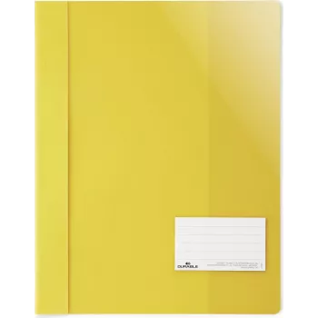 DURABLE A4+ Report File with Label Window 90x57 mm, Transparent, 25 Pack 269004