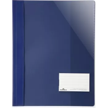 DURABLE A4+ Report File with Labeling Window 90x57 mm, Transparent, Pack of 25 269007