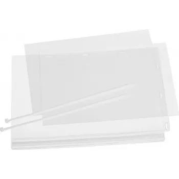 DURABLE A4 Waterproof Poster Pocket with Cable Ties, Pack of 5, Transparent 502719