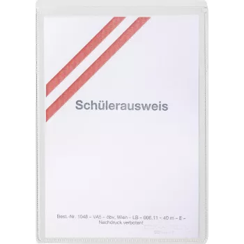DURABLE A7 Protective and ID Card Holder, Transparent, Pack of 10 213419