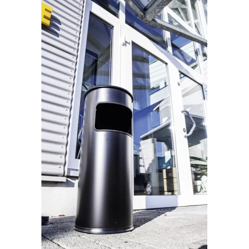 Durable Ash/Waste Bin - Round - 17 L - Metal