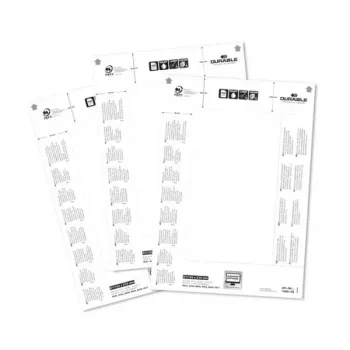 DURABLE BADGEMAKER® Insert Labels 61 x 210 mm, 100 Pieces, White Cardboard, Laser/Inkjet 146002