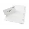 DURABLE BADGEMAKER® Insert Labels 61 x 210 mm, 100 Pieces, White Cardboard, Laser/Inkjet 146002