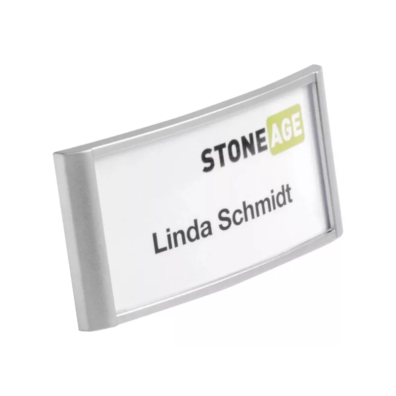 DURABLE CLASSIC Magnetic Name Badge Holder 74x34mm, 10-Pack 854223