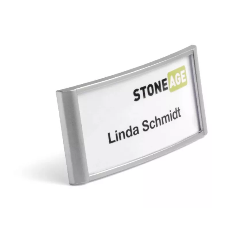 DURABLE CLASSIC Magnetic Name Badge Holder 74x34mm, 10-Pack 854223