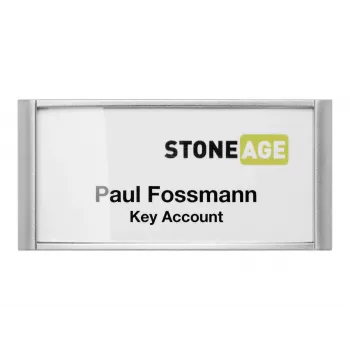 DURABLE CLASSIC Magnetic Name Badge Holder 74x34mm, 10-Pack 854223