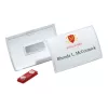 DURABLE CLICK FOLD Magnetic Name Badge Holder 90x54 mm, Transparent, Pack of 10 (821519)