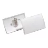 DURABLE CLICK FOLD Name Badge 40x75 mm with Combi Clip, Pack of 25 821119