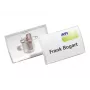 DURABLE CLICK FOLD Name Badge 40x75 mm with Combi Clip, Pack of 25 821119