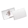 DURABLE CLICK FOLD Name Badge Holder with Combination Clip, 90 x 54 mm, Transparent, Pack of 25 (821419)