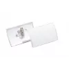 DURABLE CLICK FOLD Name Badge Holder with Combination Clip, 90 x 54 mm, Transparent, Pack of 25 (821419)