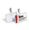 DURABLE CLICK FOLD Name Badge with Clip, 90x54 mm Insert, Transparent, Pack of 25 821619