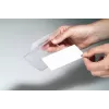 DURABLE CLICK FOLD Name Badge with Clip, 90x54 mm Insert, Transparent, Pack of 25 821619