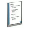 DURABLE CLICK SIGN A4 Portrait Door Sign Silver 486737