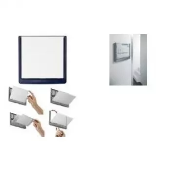 DURABLE CLICK SIGN Door Sign 149 x 148.5 mm Silver 486207