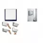 DURABLE CLICK SIGN Door Sign 149 x 148.5 mm Silver 486207